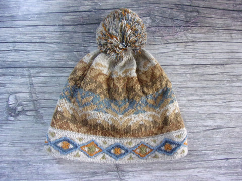 LW Lined Golden Rod Pom-Pom Hat